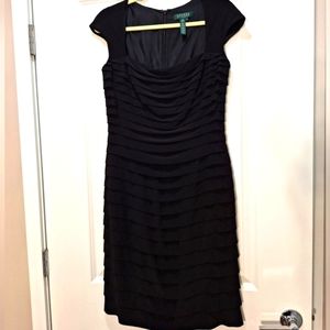 Lauren by Ralph Lauren black cocktail gown 6